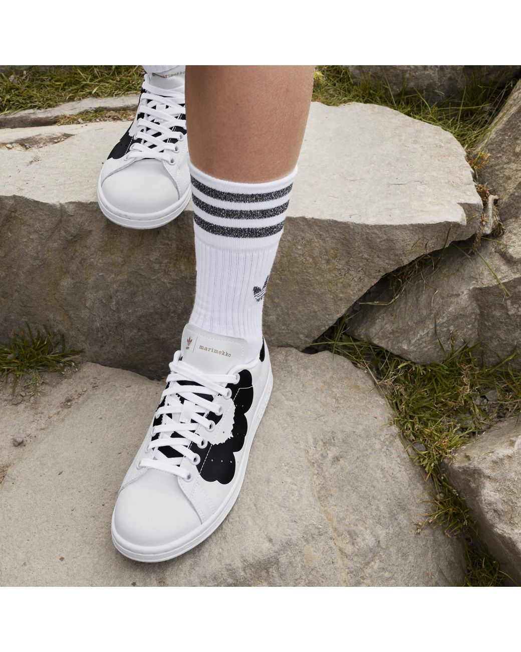 adidas Canvas Marimekko Stan Smith Shoes in White - Lyst