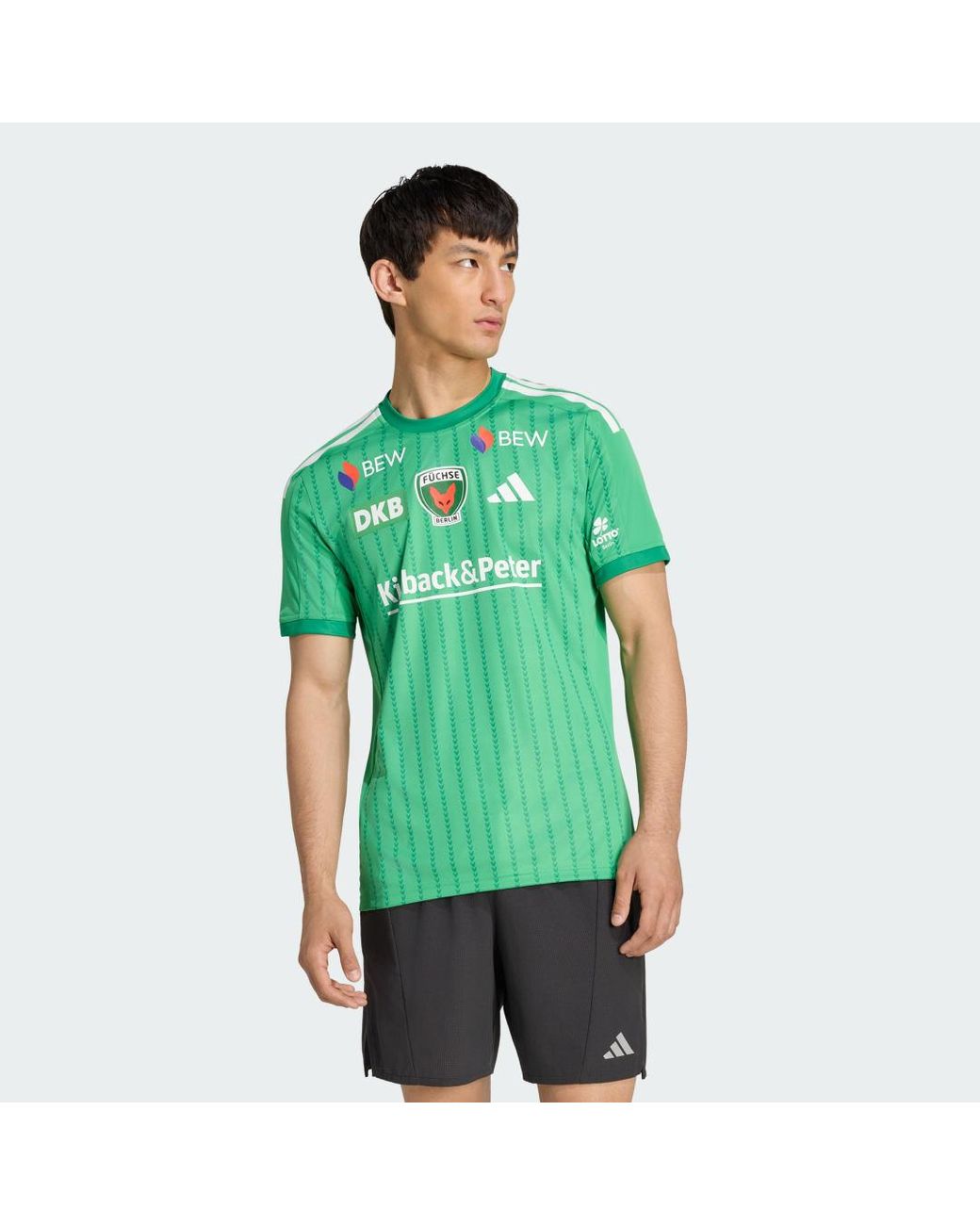 Adidas Green Fuechse Berlin Match Jersey Home for men