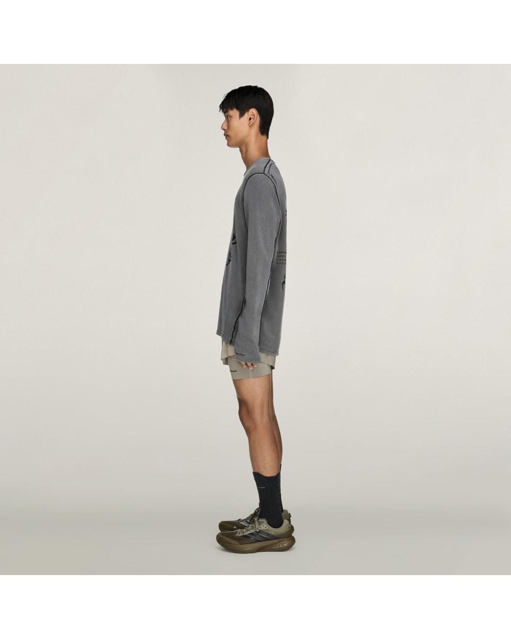 Adidas Gray Running X Song For The Mute Long-Sleeve Top T-Shirt for men
