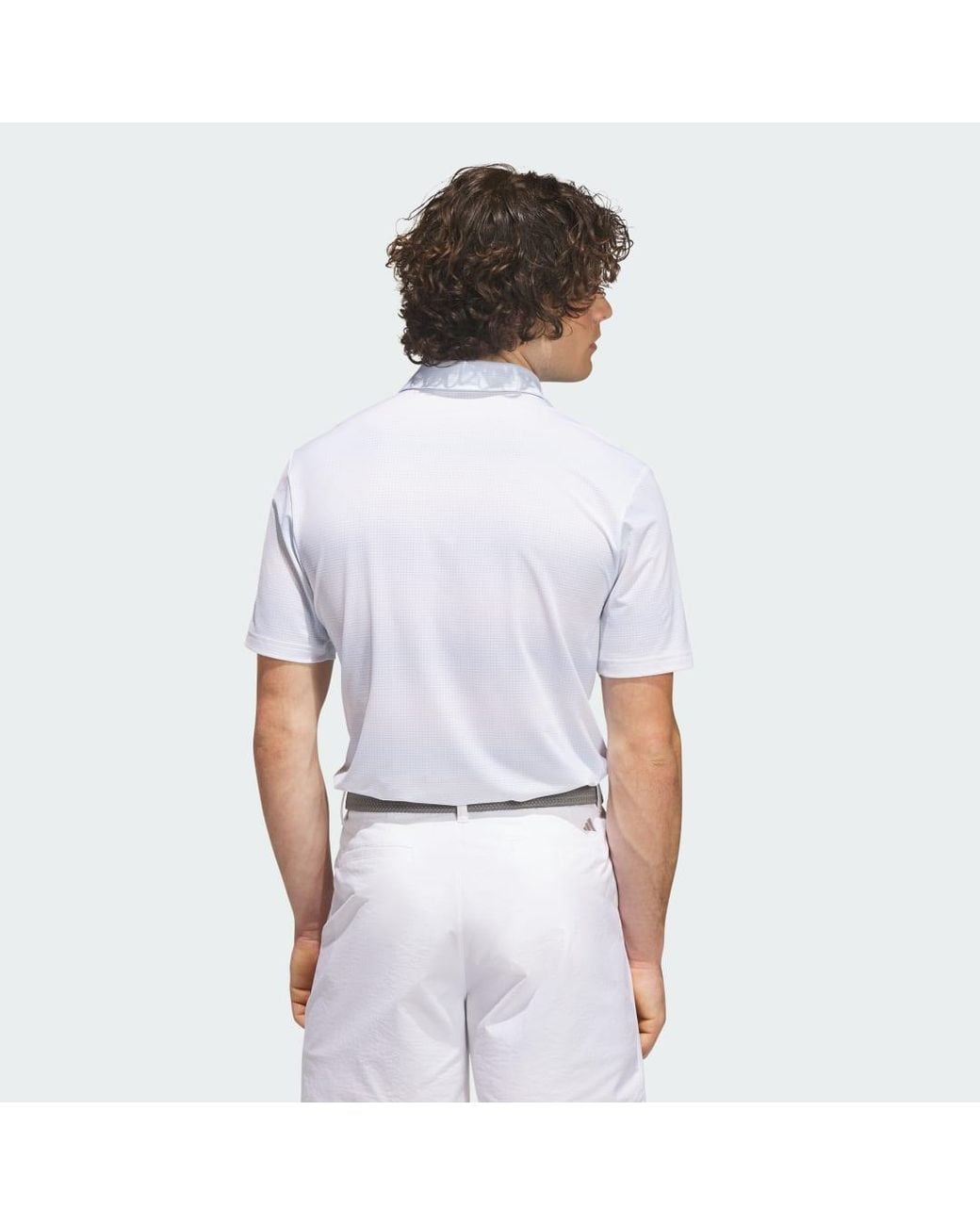 Adidas White Ultimate365 Mesh Climacool Polo Shirt for men