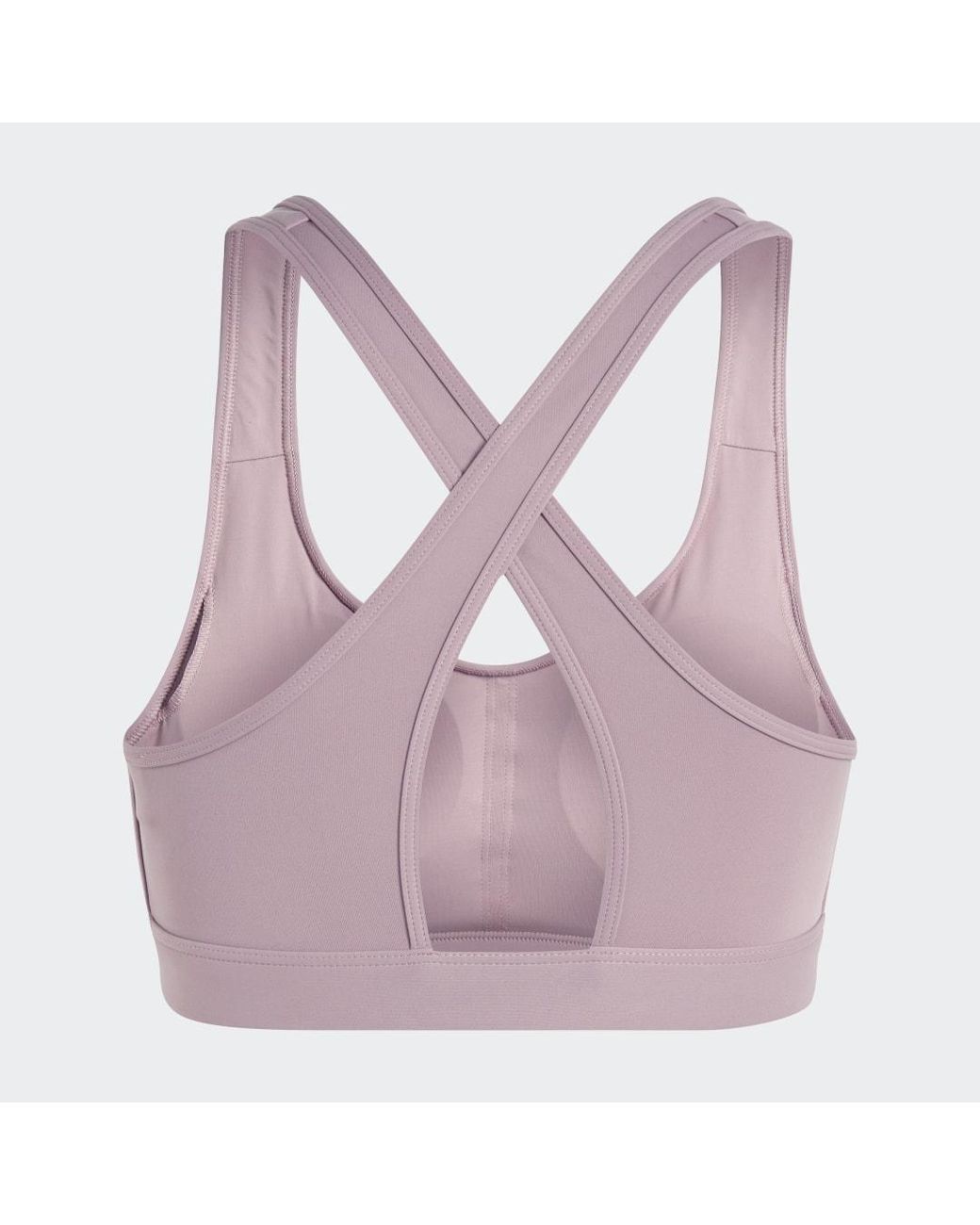 Adidas Purple Powerreact Train Medium-Support Bra