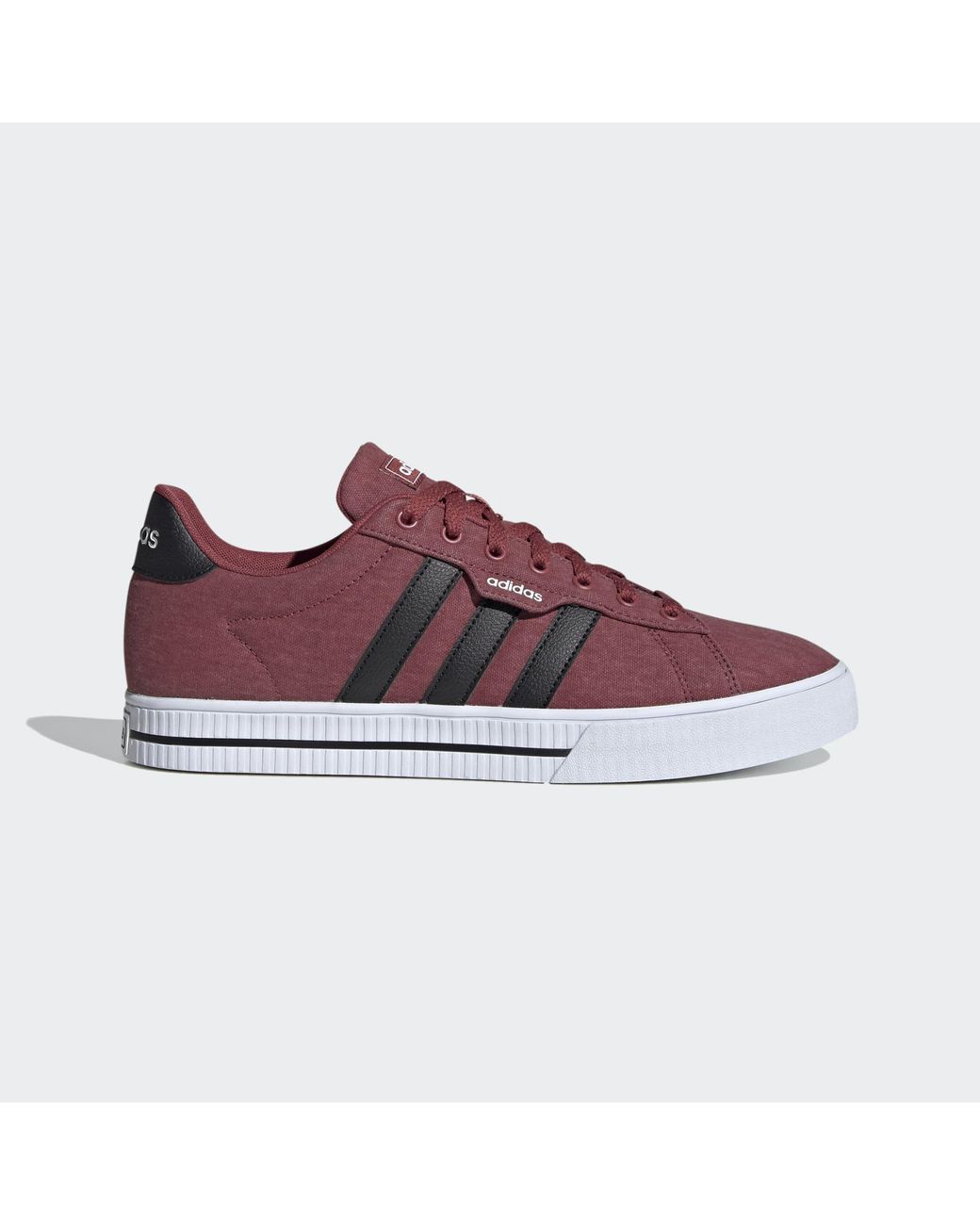 adidas Mens Daily 3.0 Skate Shoe in Red 
