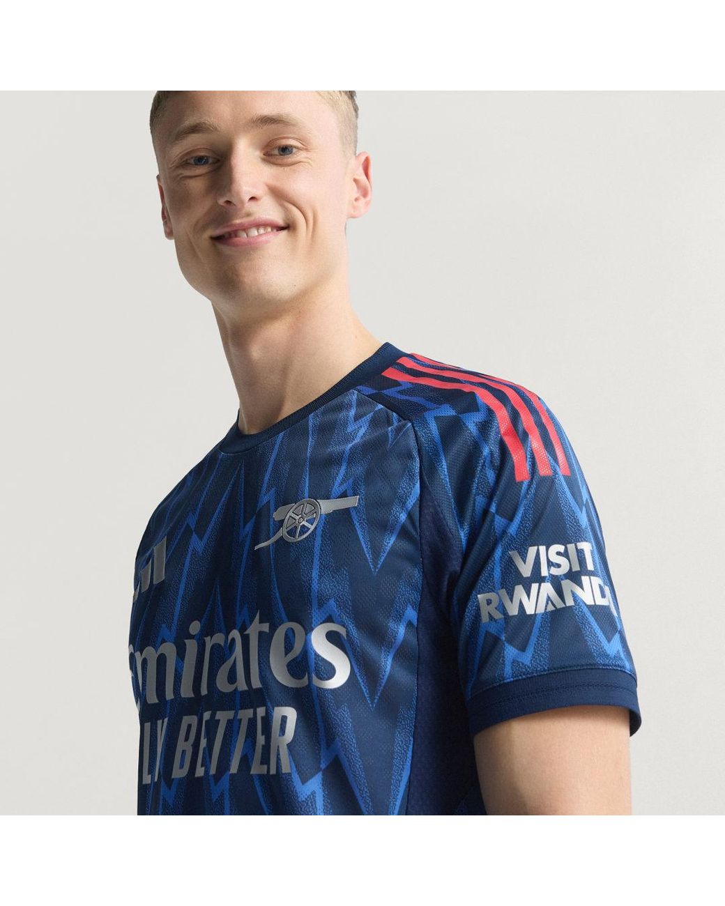 Adidas Blue Arsenal 25/26 Away Authentic Jersey for men