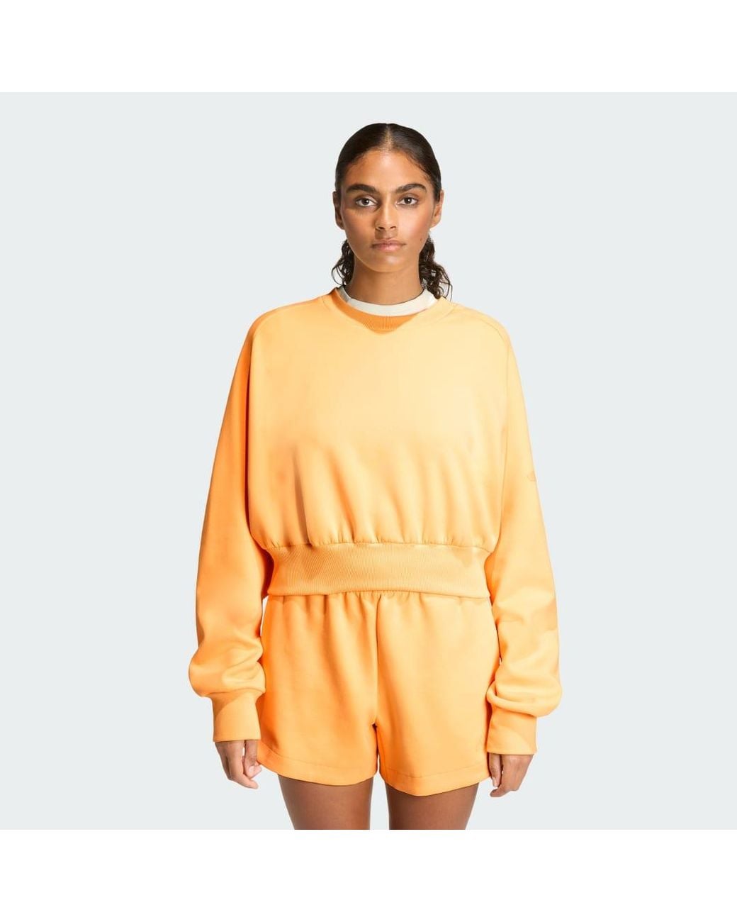 Adidas Orange Soft Lux Loose Sweatshirt