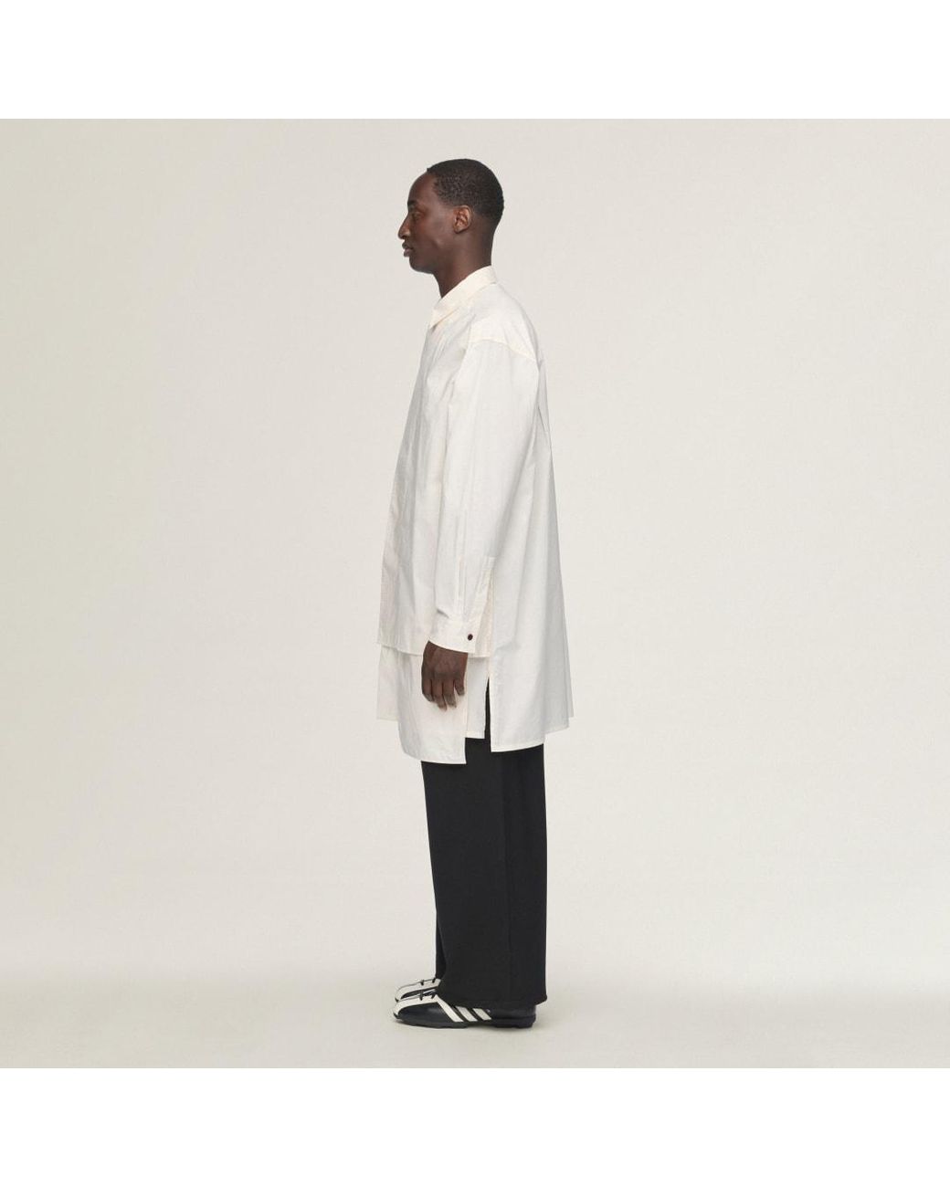 Adidas Natural Y-3 Adaptive Cotton Shirt for men