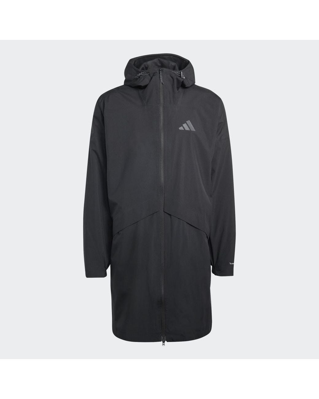 Adidas Black Terrex Multi 2 Layer Climaproof Rain Parka for men