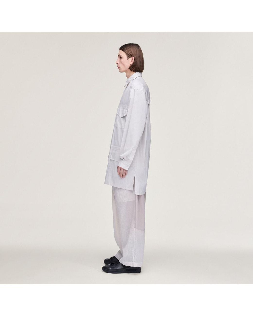 Adidas White Y-3 Ut Long Sleeve Shirt for men