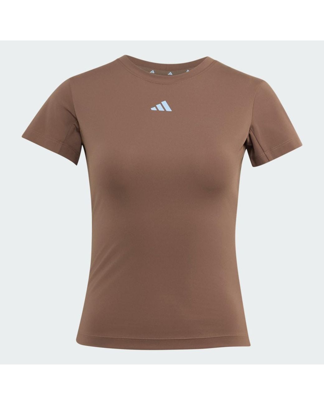 Adidas Brown 3 Stripes Studio Baby T-Shirt