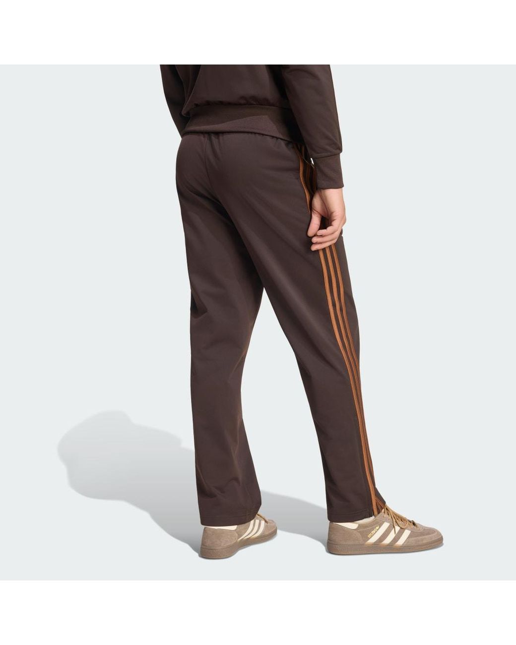 Adidas Brown Firebird Track Tracksuit Bottoms for men