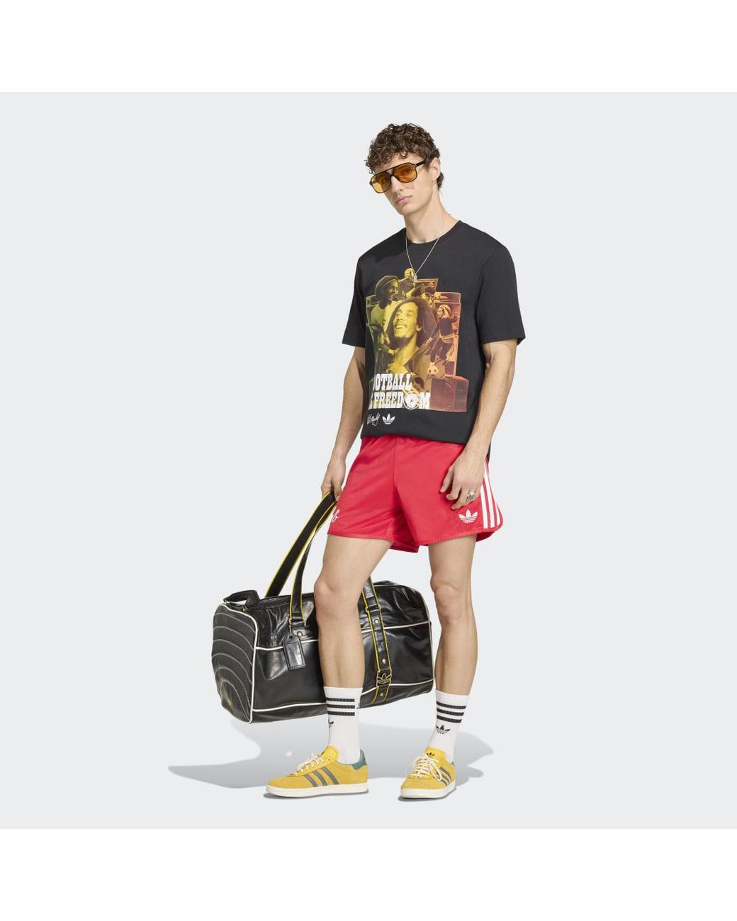 Adidas White Bob Marley Originals T-Shirt for men