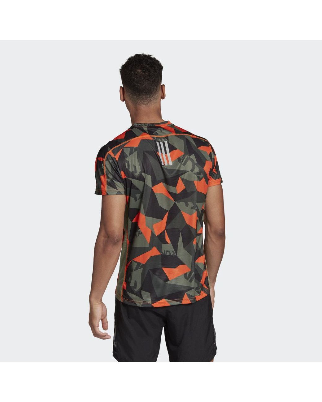 adidas Own The Run Camouflage T-Shirt in Grün für Herren | Lyst DE