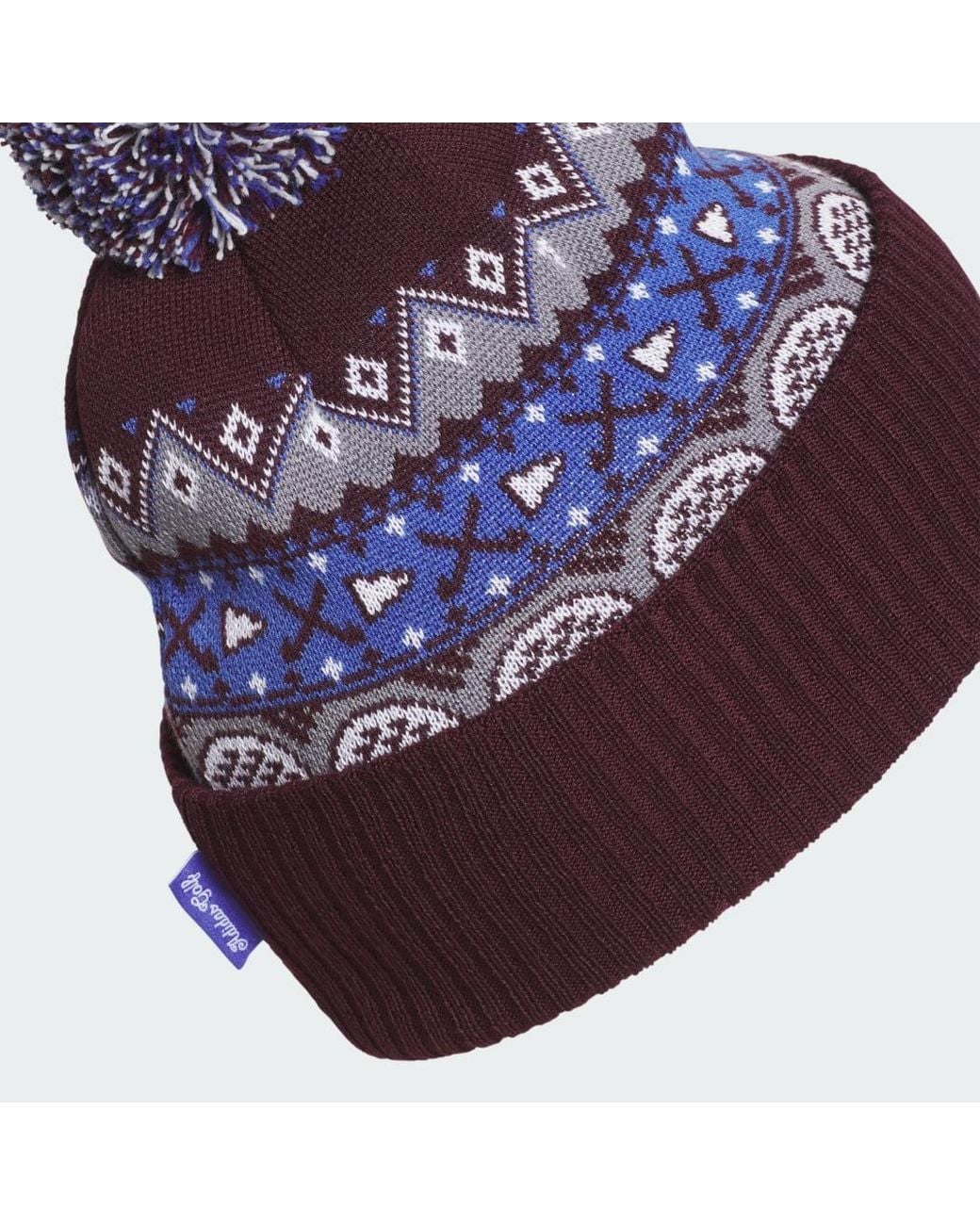 Adidas Purple Climawarm Pom Beanie for men