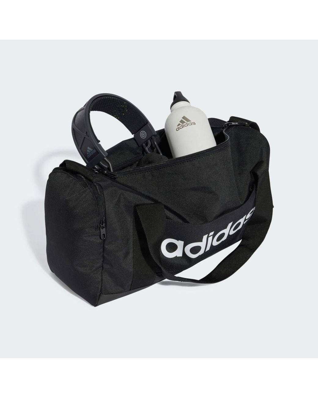 Adidas Black Linear Duffel Bag Extra Small