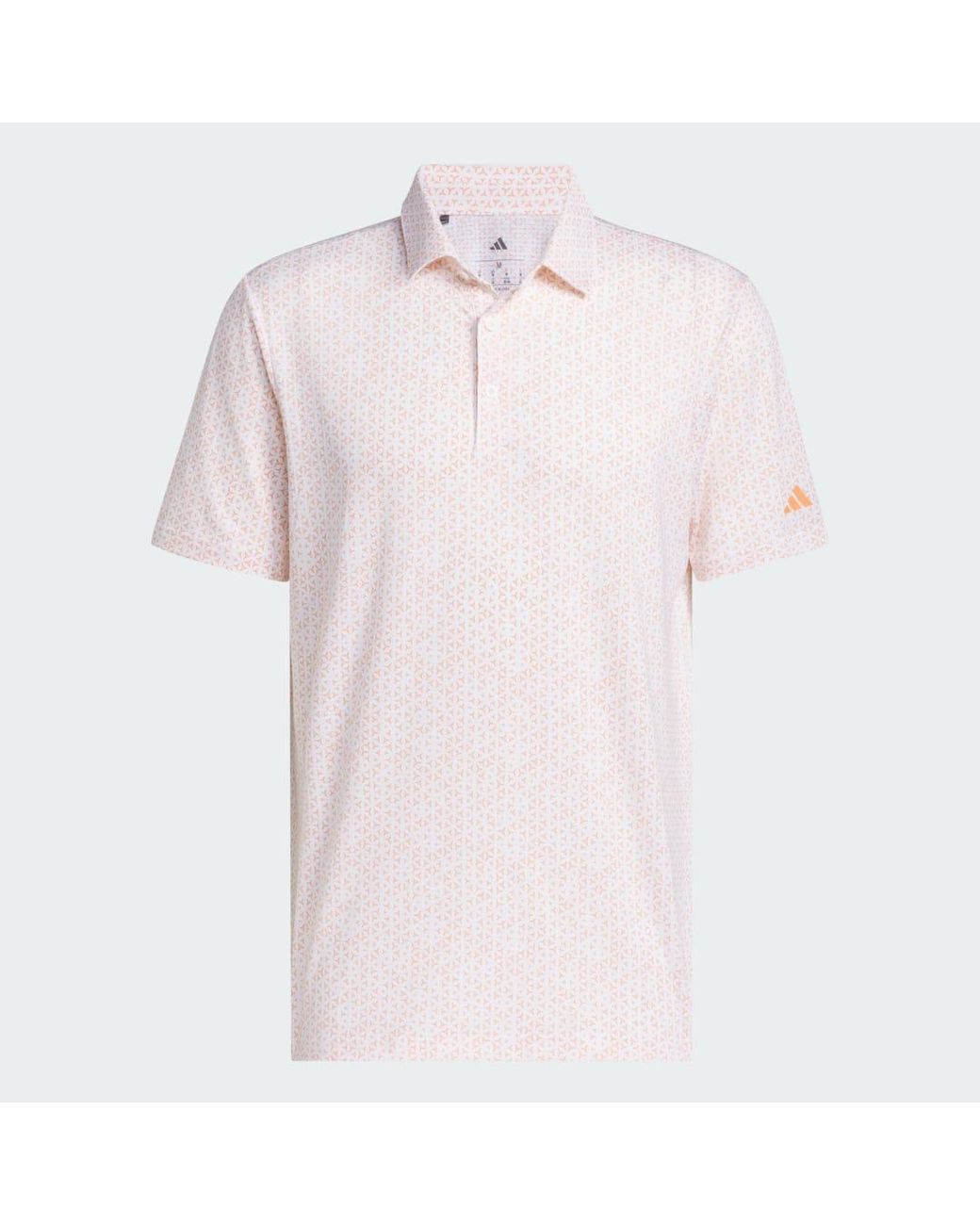 Adidas White Ultimate365 Mesh Tango Print Climacool Polo Shirt for men