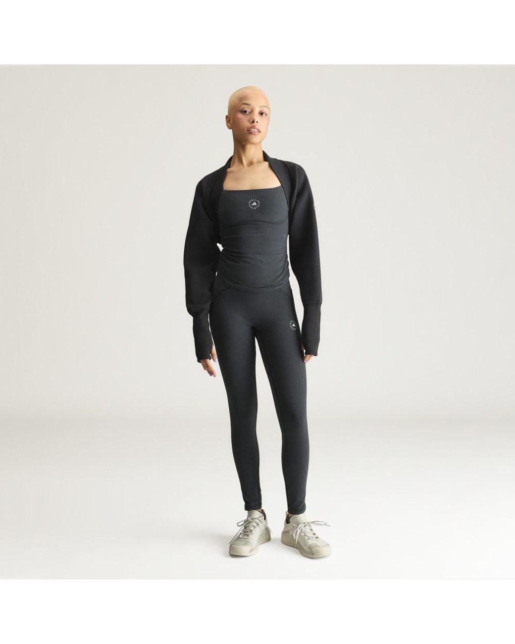 Adidas Blue By Stella Mccartney Studio Cotton Leggings