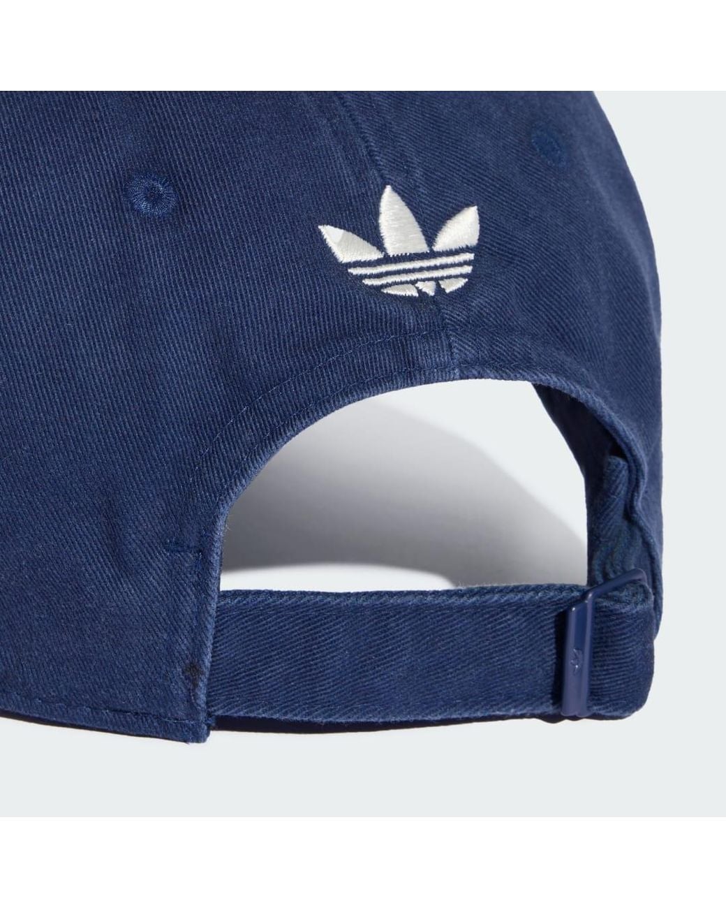 Adidas Blue Washed Twill Dad Baseball Cap