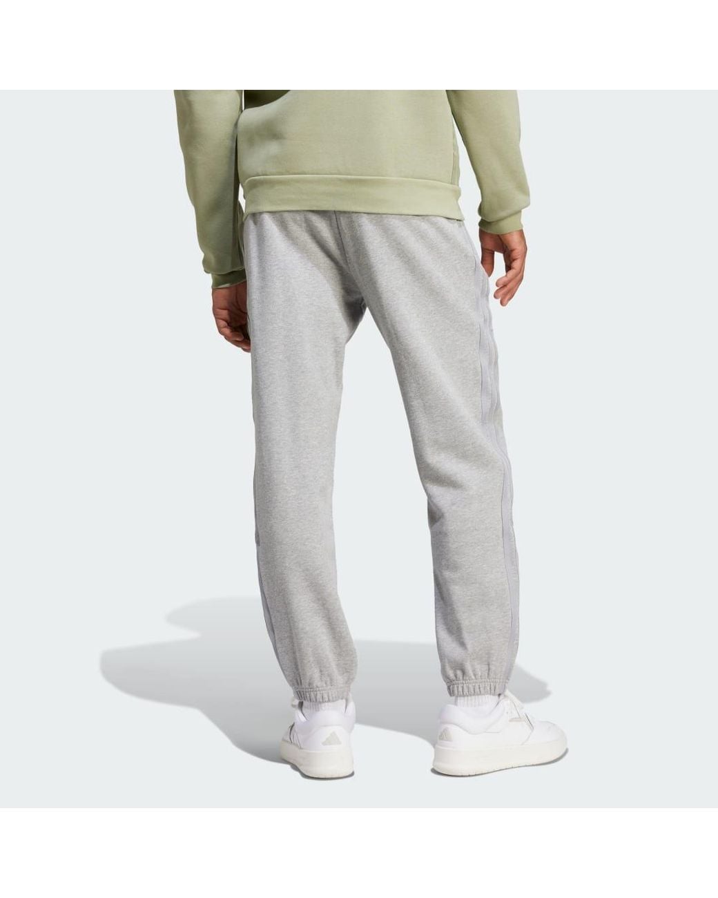 Adidas Gray Brand Love French Terry Eşofman Altı for men