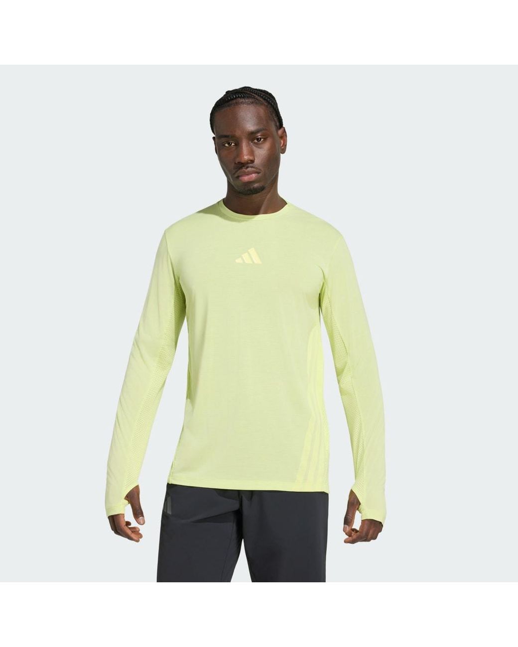 Adidas Yellow Terrex Xperior Climacool+ Long Sleeve T-Shirt for men
