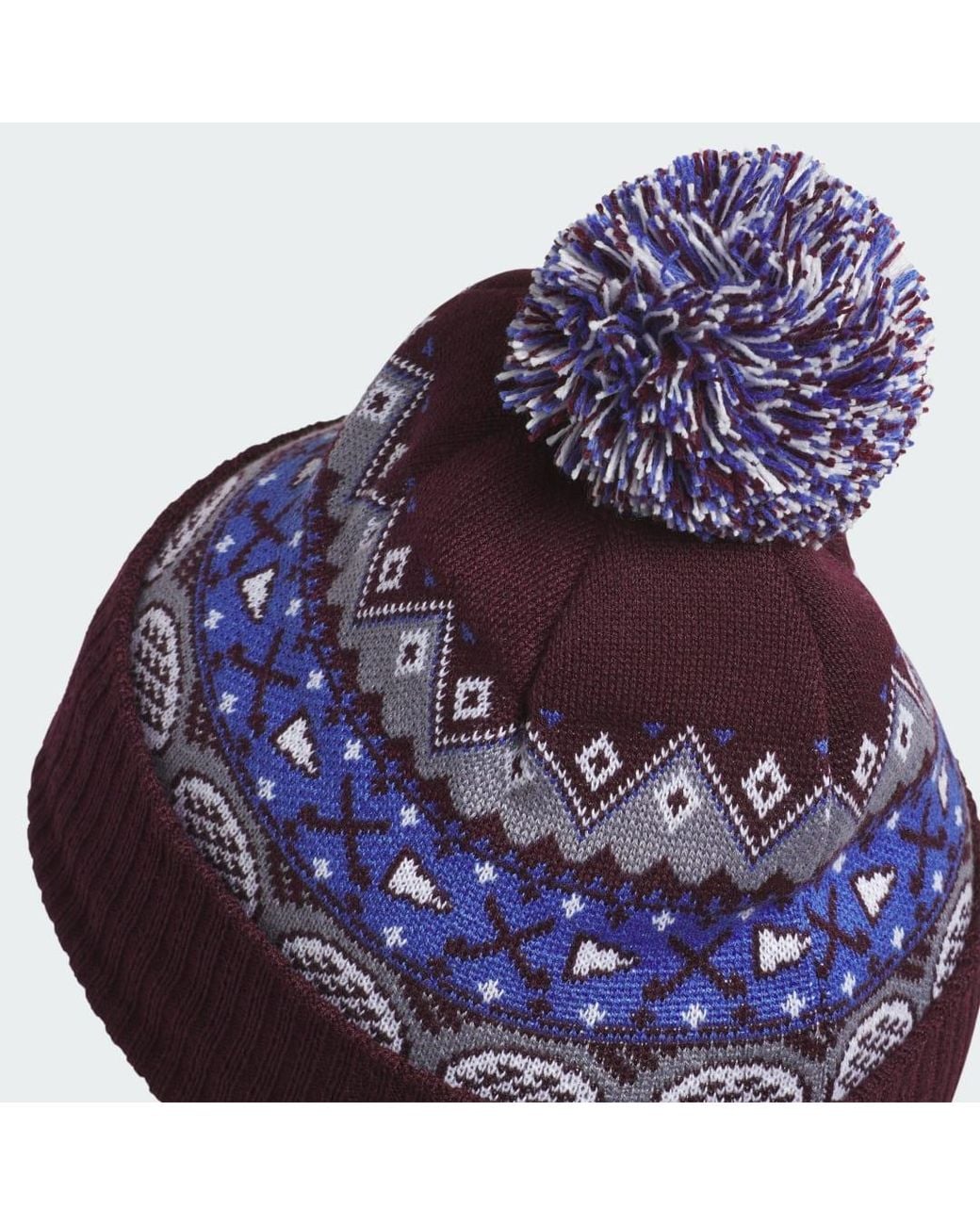 Adidas Purple Climawarm Pom Beanie for men