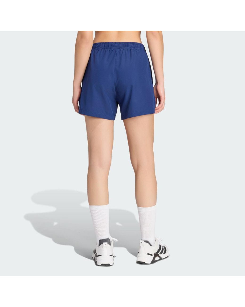 Adidas Blue 3 Stripes Studio Woven Short