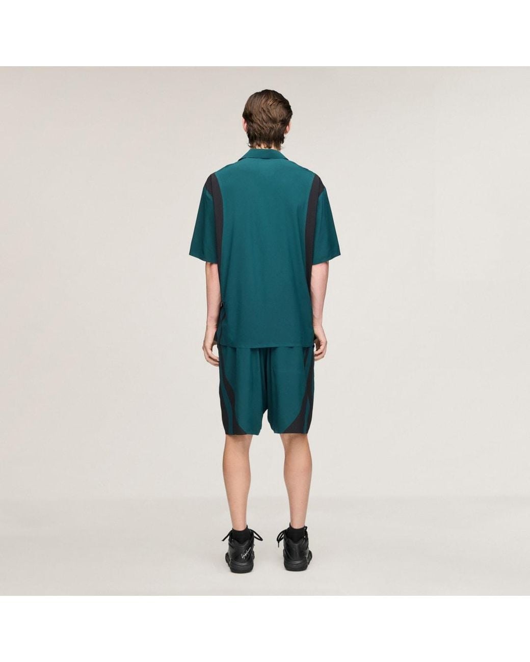 Adidas Green Y-3 Ultralight Woven Shorts for men