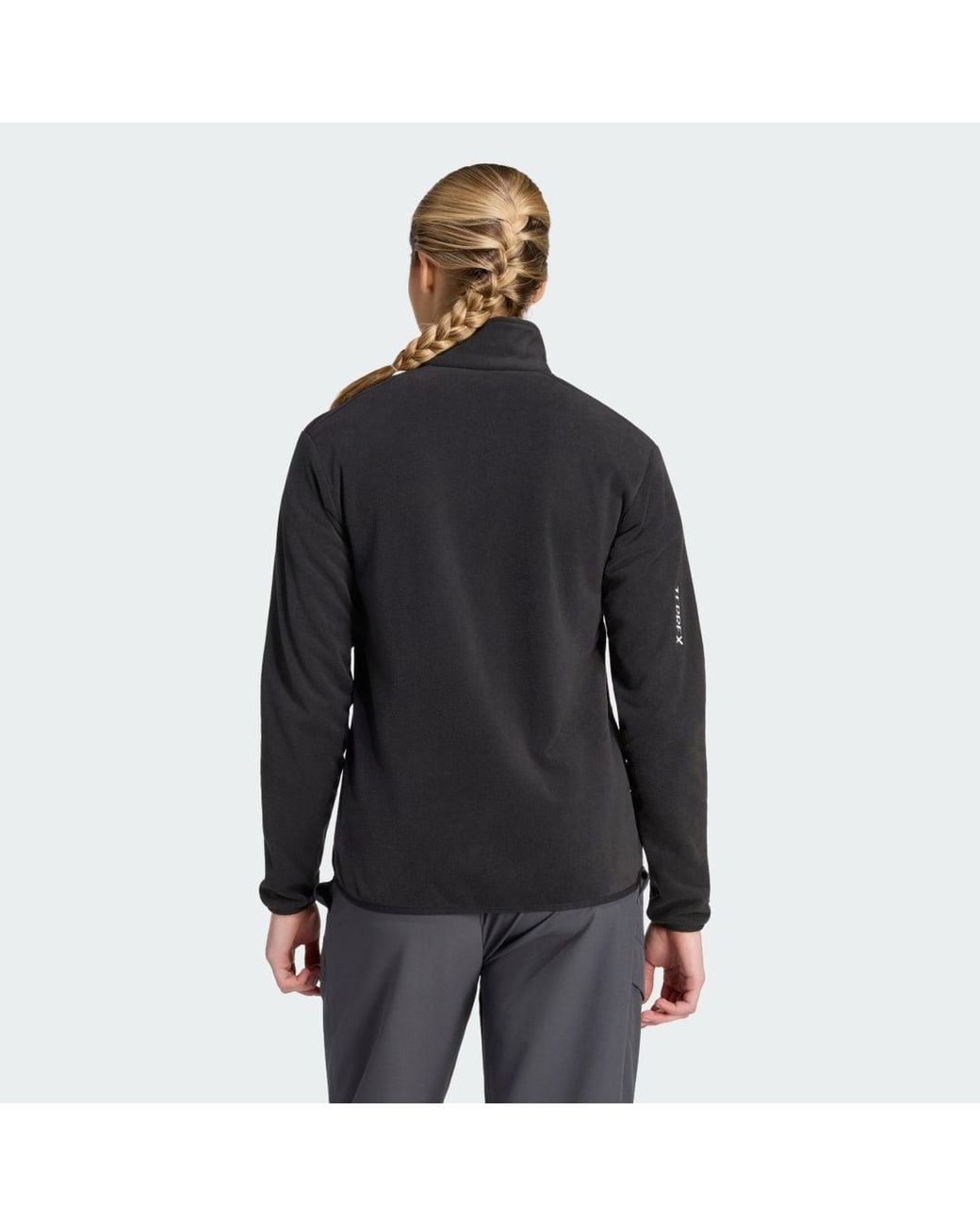 Adidas Black Terrex Multi Essentials Full Zip Fleece Jacket