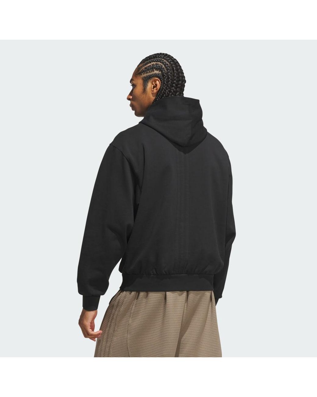 Adidas Black Basketball Fleece Hoodie
