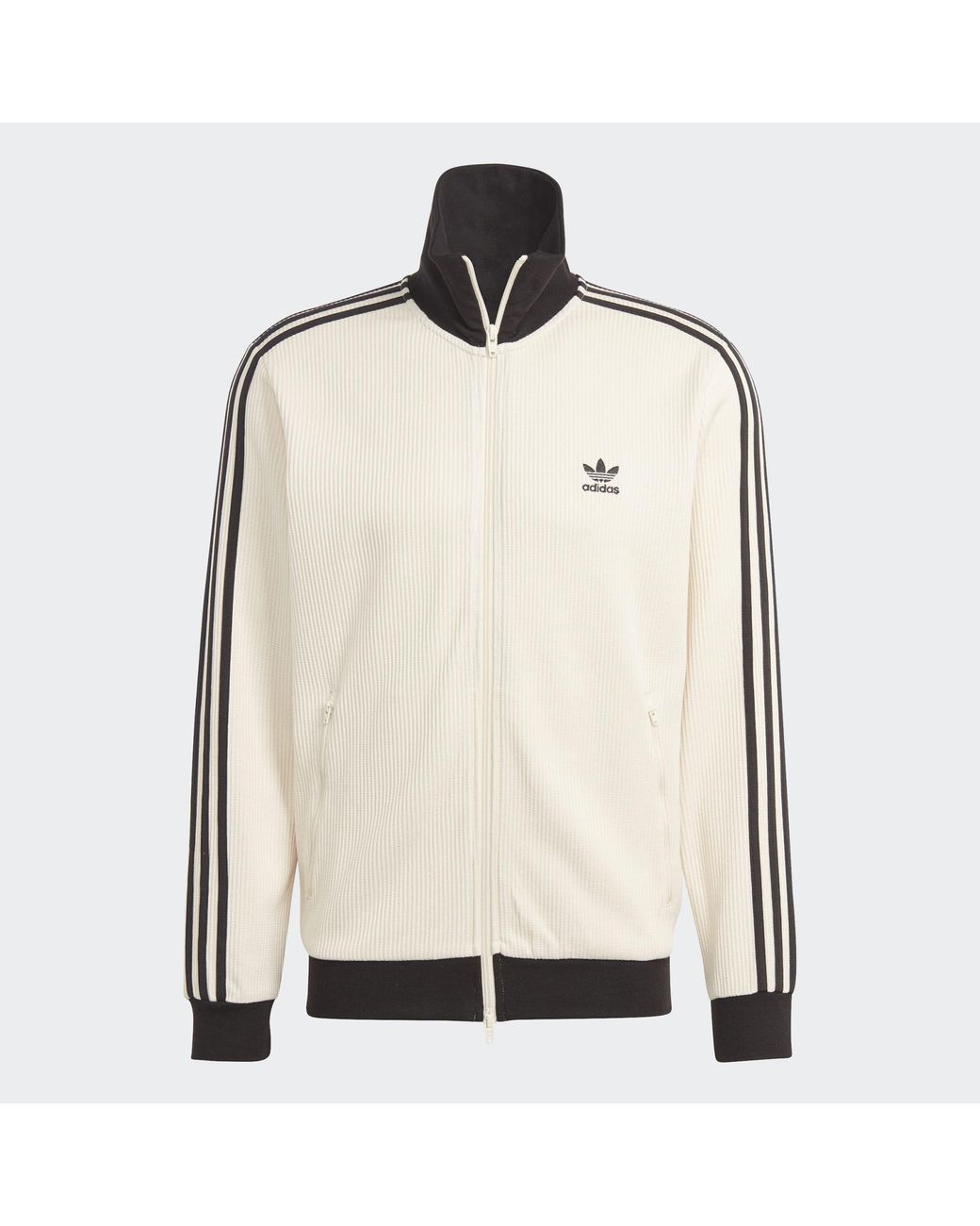 adidas Adicolor Classics Waffle Beckenbauer Track Top in Natural