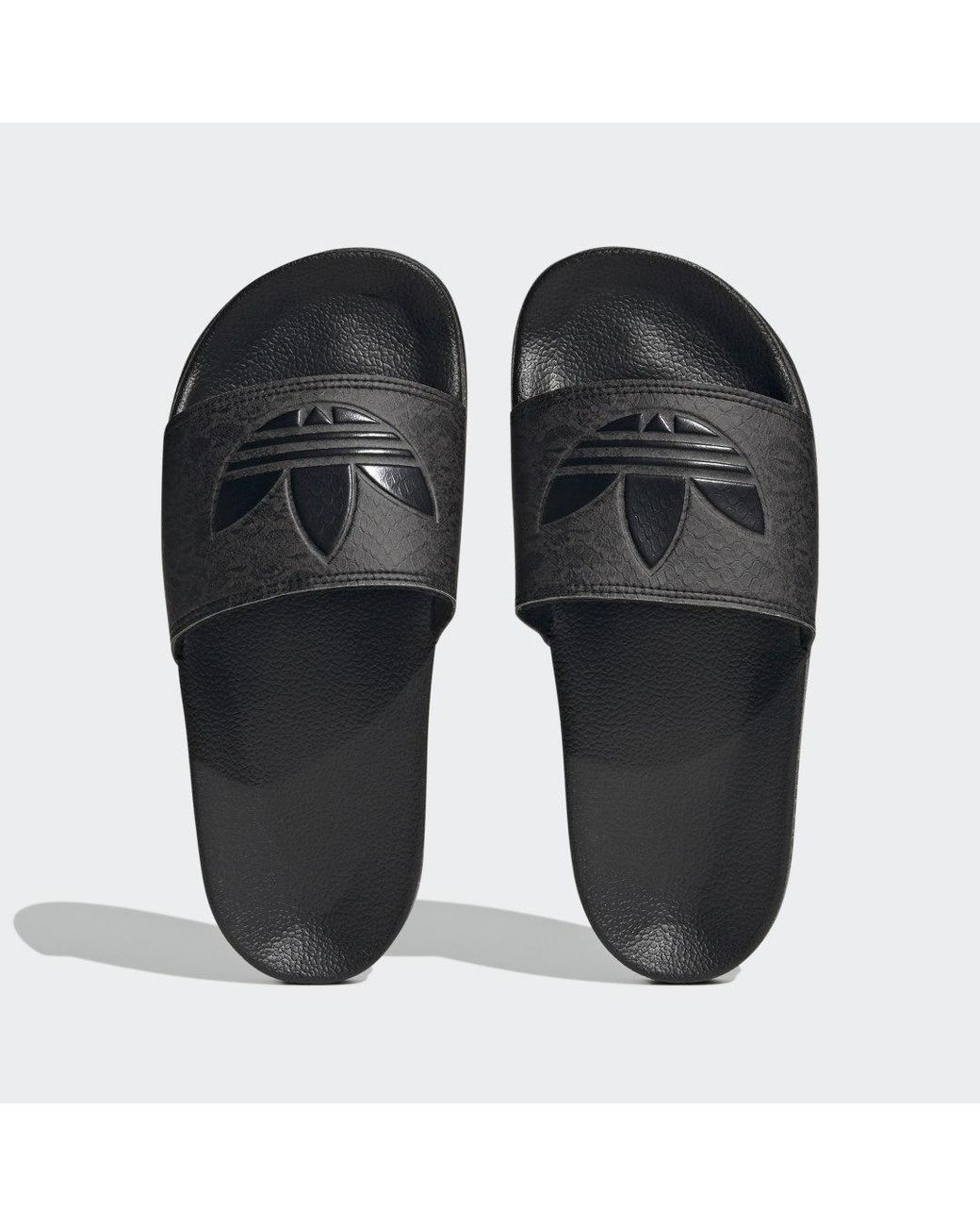 Adidas Black Adilette Lite Slide Sandals