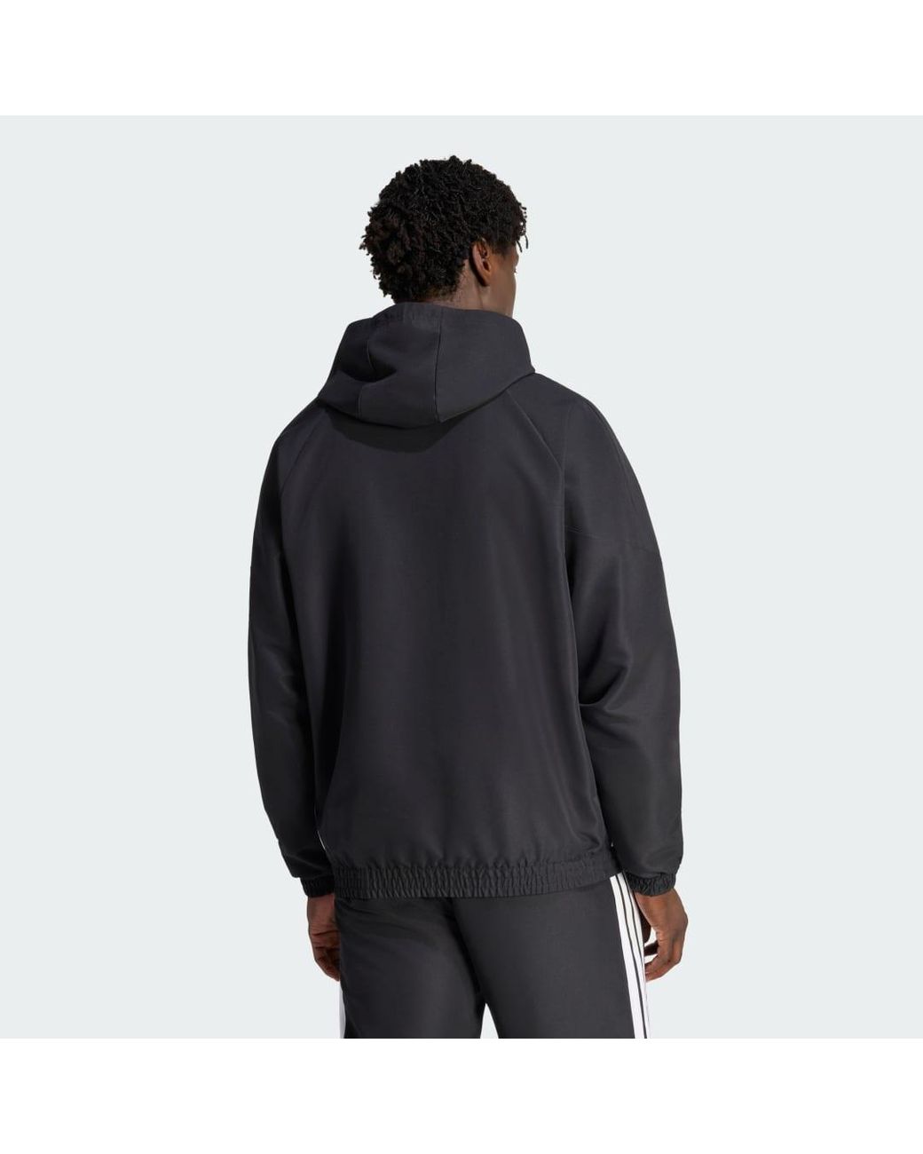 Adidas Black Tiro 26 Essentials Woven Hoodie for men