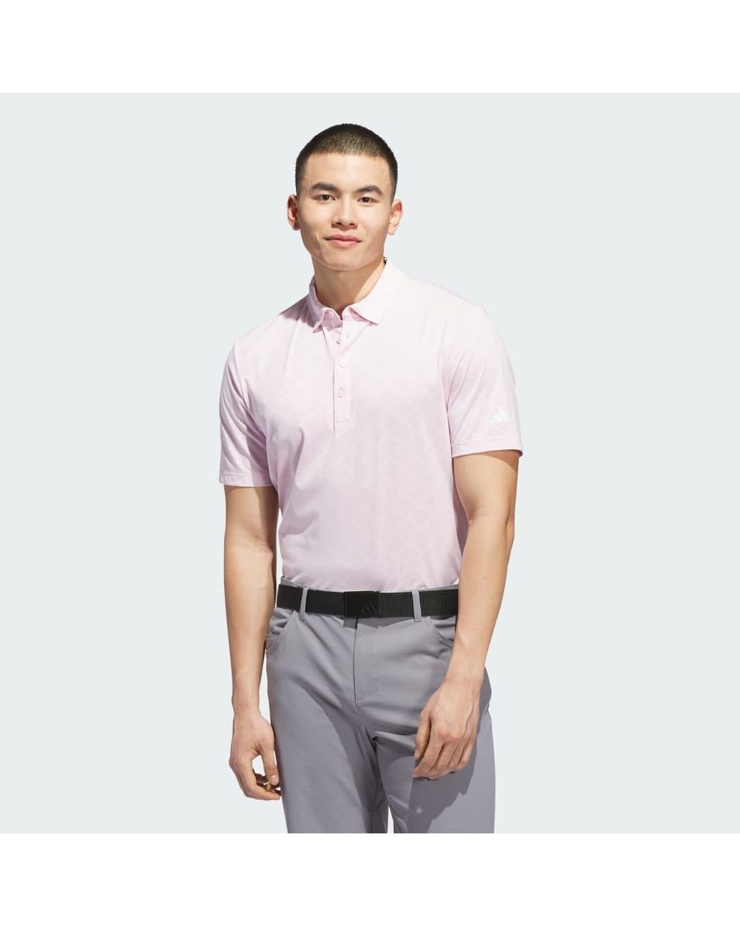 Adidas White Ultimate365 Hounds Jacquard Polo Shirt for men