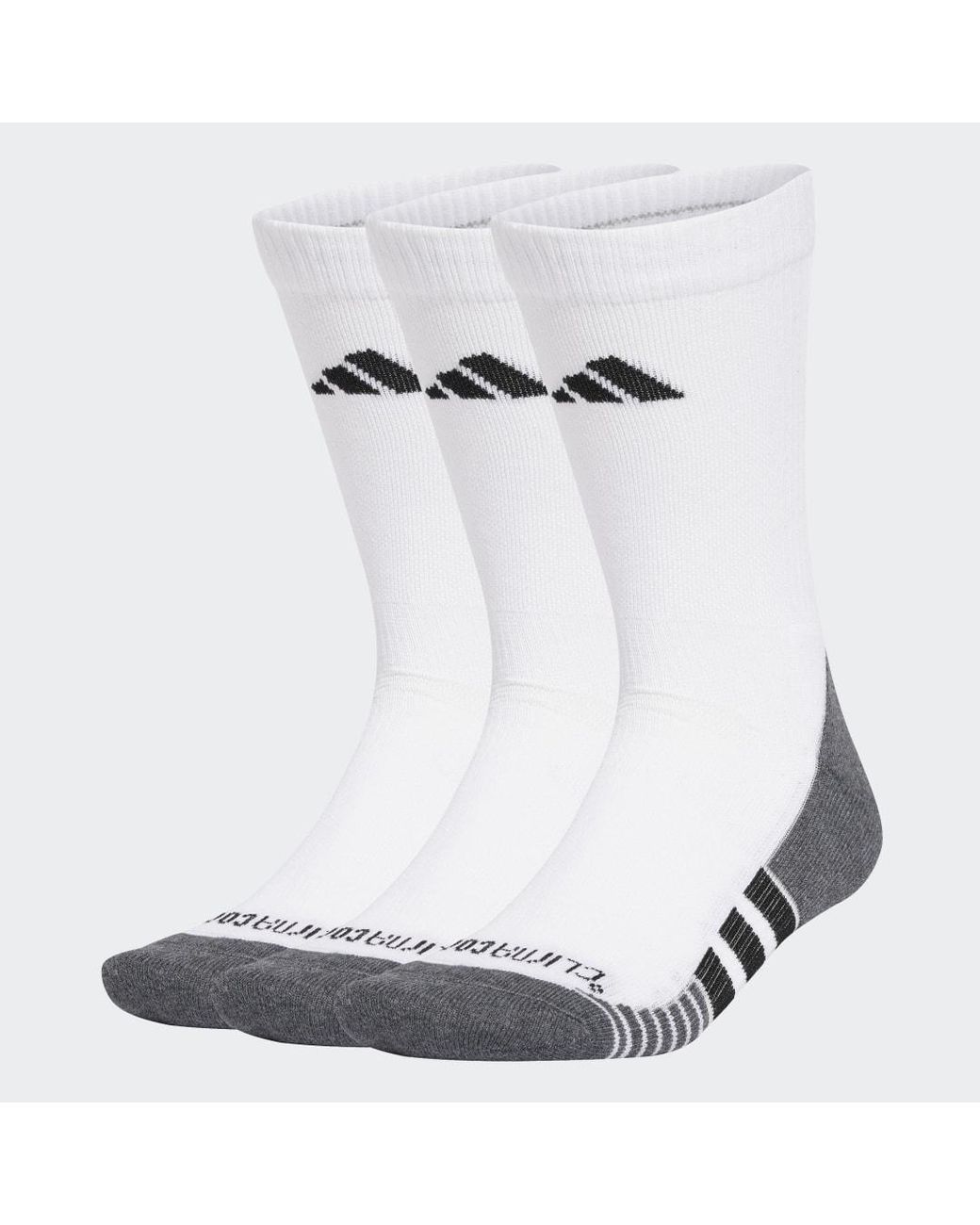 Adidas White Performance Climacool Cushioned Crew Socks 3 Pairs