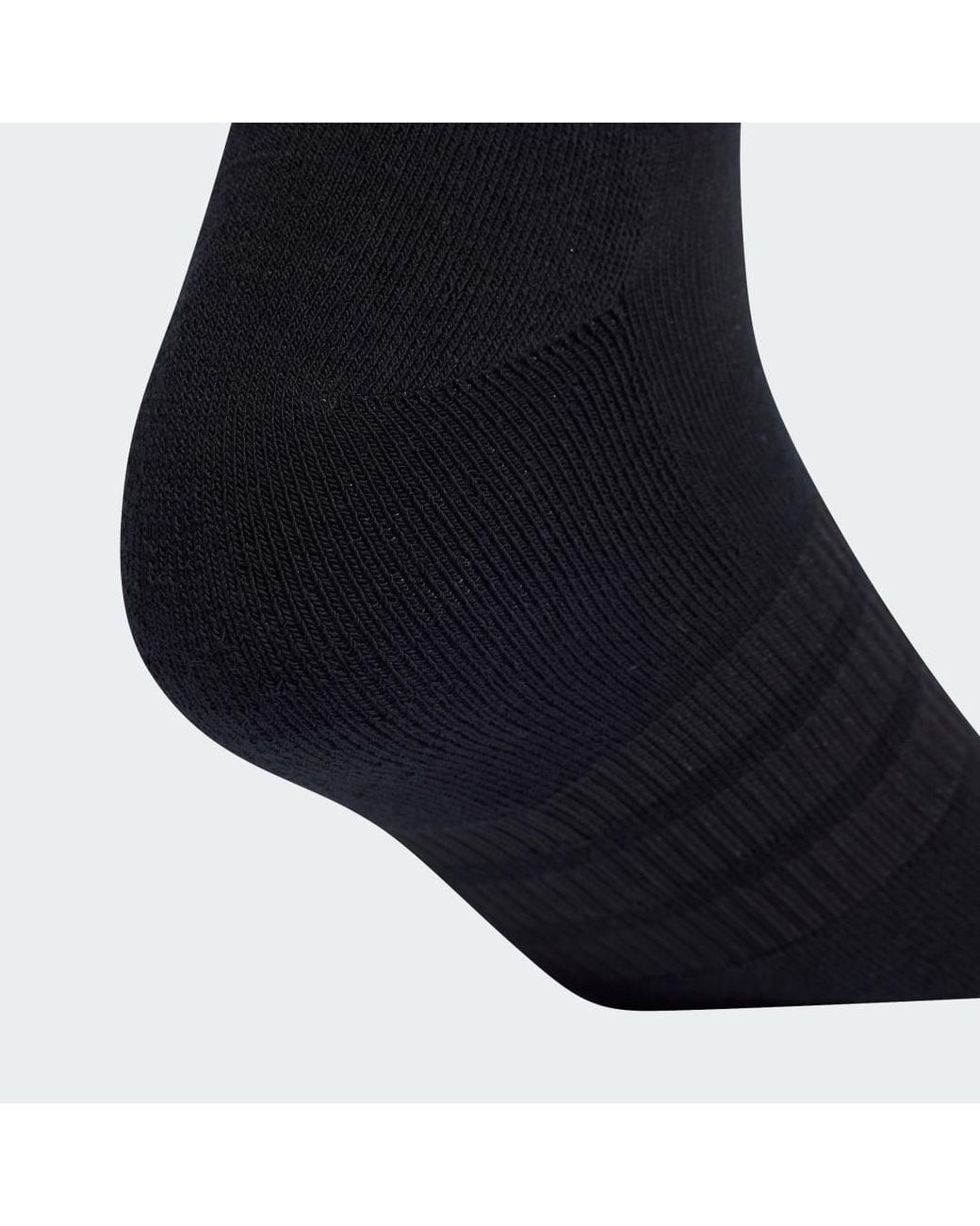 Adidas Black Cushioned Essentials Low Cut Socks 3 Pair Pack
