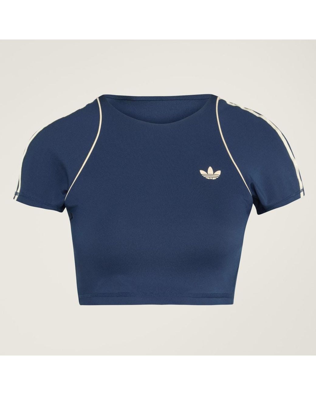 Adidas Blue Originals Sport Superstar Bra Tee