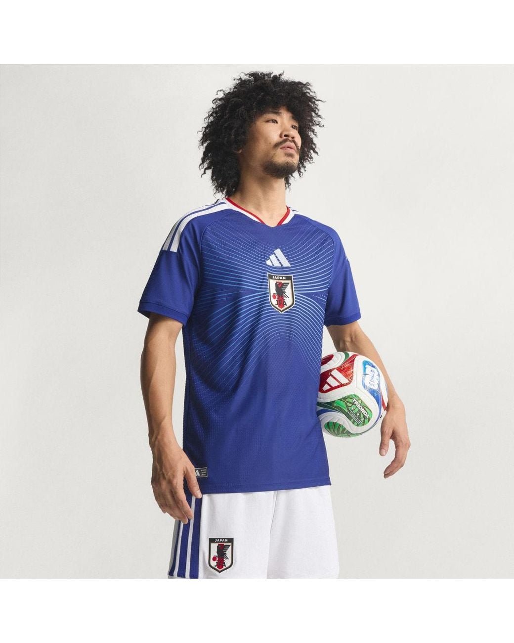 Adidas Blue Japan 26 Home Authentic Jersey for men
