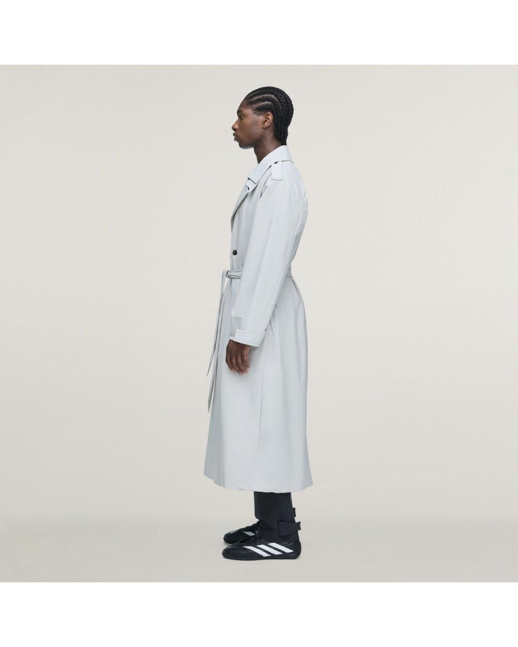 Adidas White X Entire Studios Uniform Trenchcoat for men