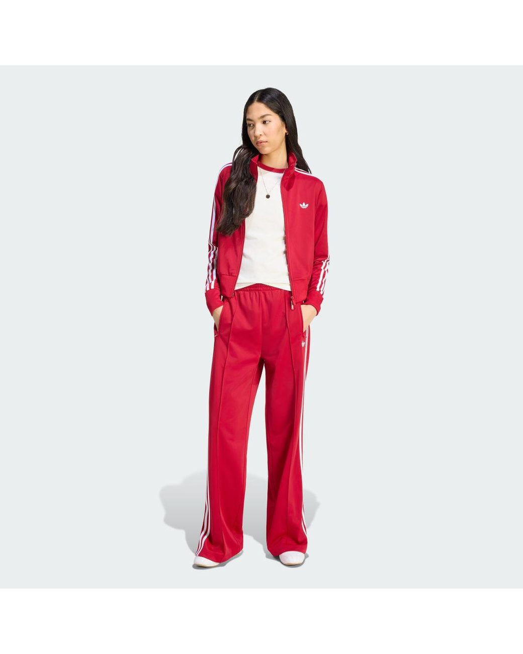 Adidas Red Pants Adidas Firebird Loose Track Tracksuit Bottoms Team Victory