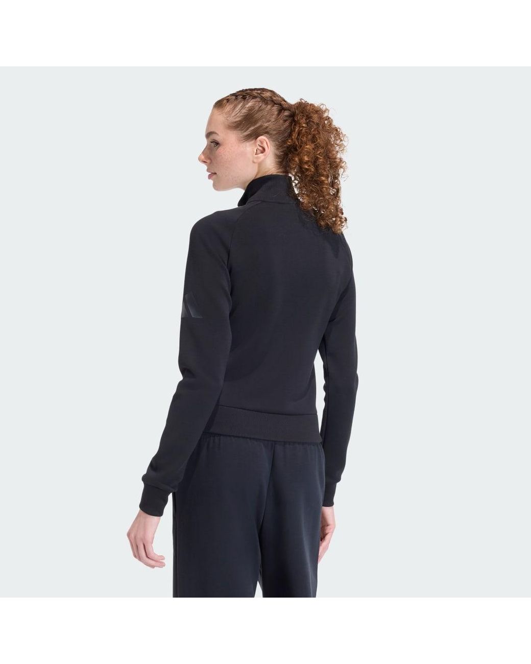 Adidas Blue Soft Lux Slim Track Top