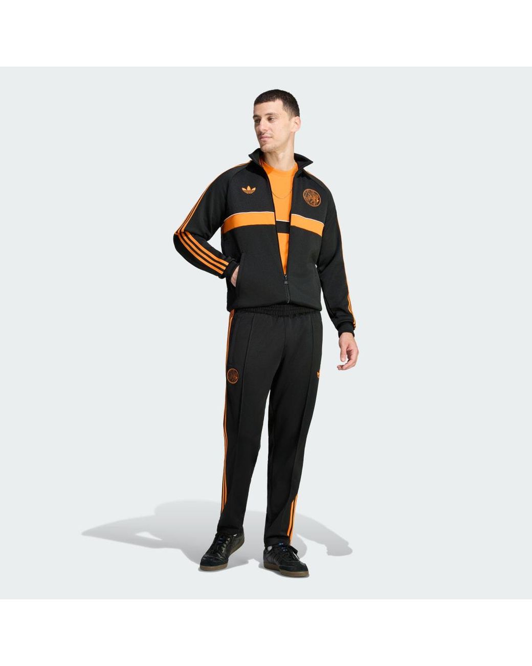 Adidas Black Ajax Amsterdam Originals Track Top for men