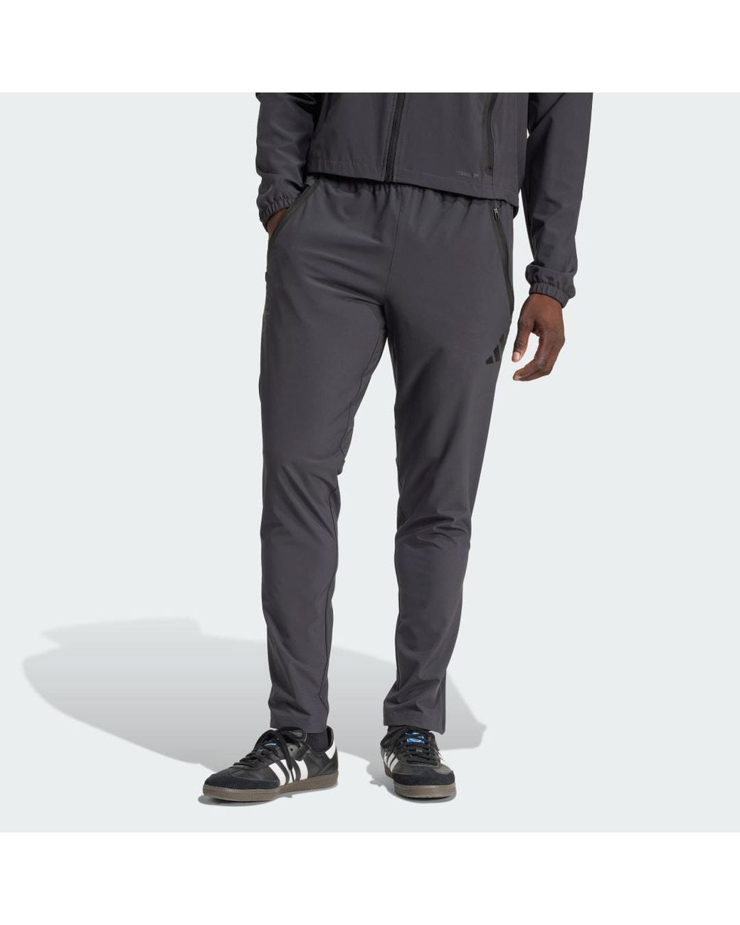 Adidas Gray Arsenal Tiro 25 Competition Vis Tech Travel Pants for men