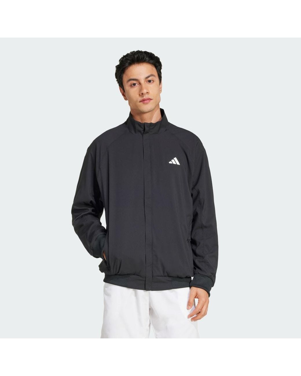 Adidas Black Tennis Walk-On Jacket for men