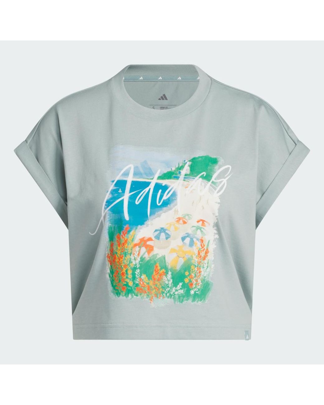Adidas White Summer Romance Graphic T-Shirt