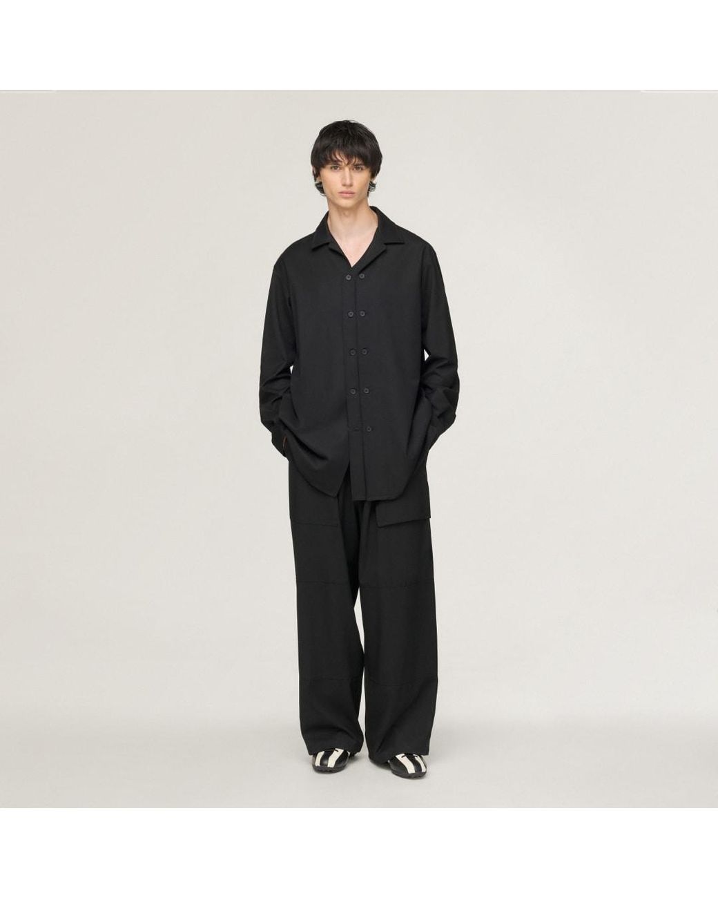 Adidas Black Y-3 Wool Adaptive Overshirt for men