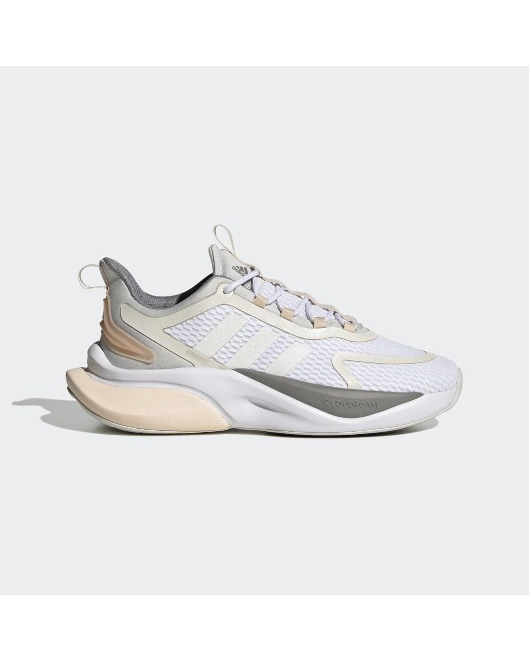 Adidas alphabounce white shoes online