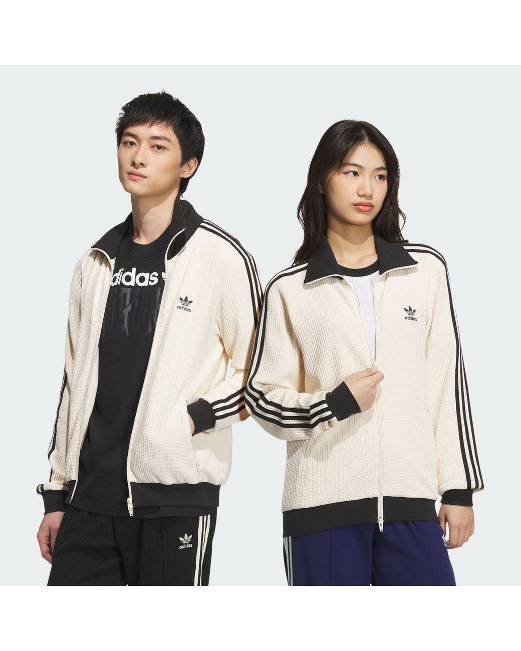 adidas Adicolor Classic Track Top (Gender Neutral) in Natural | Lyst UK