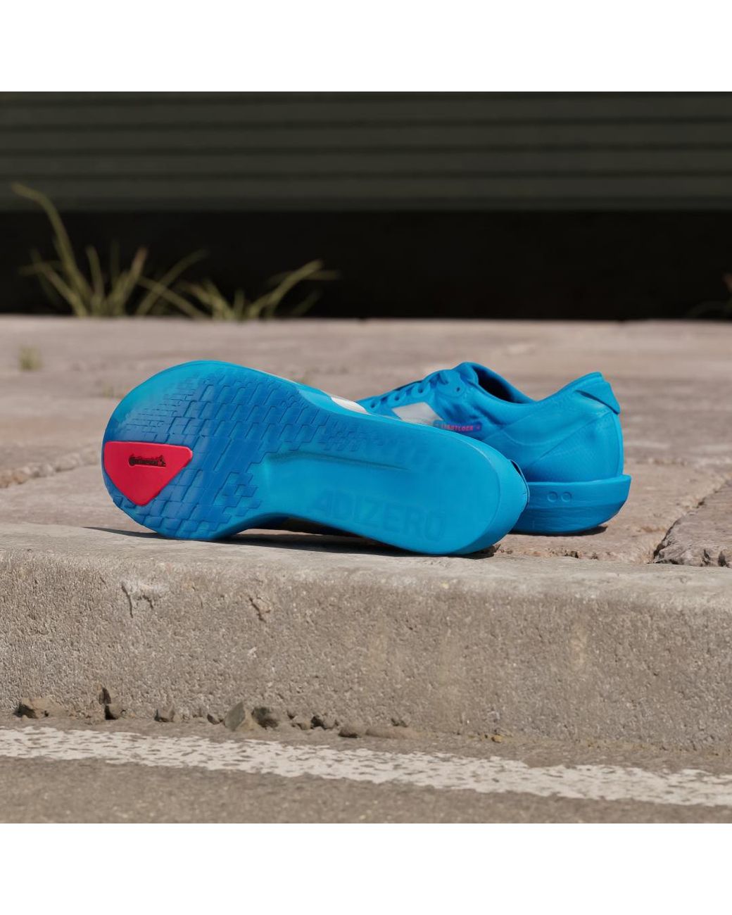Adidas Blue Adizero Adios 9 Running Shoes for men