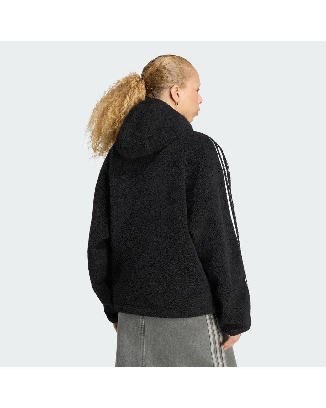 Adidas Black Originals By Jennie Fleece Hoodie Jacket