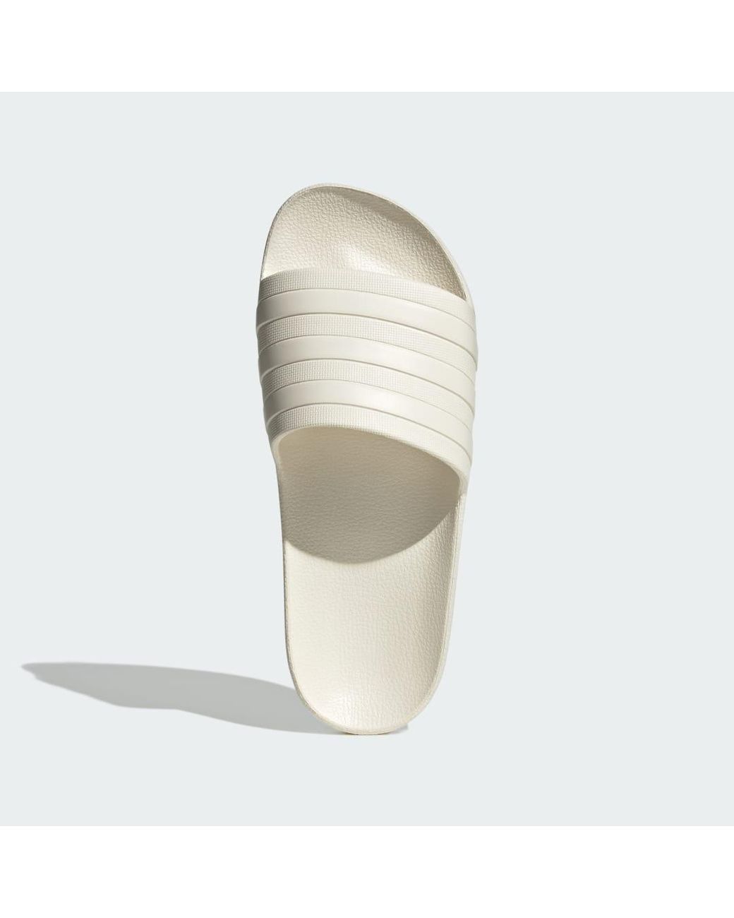 Adidas White Adilette Aqua Slides