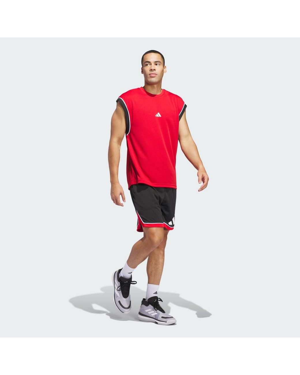 Adidas Red Basketball Badge Of Sport Shorts for men