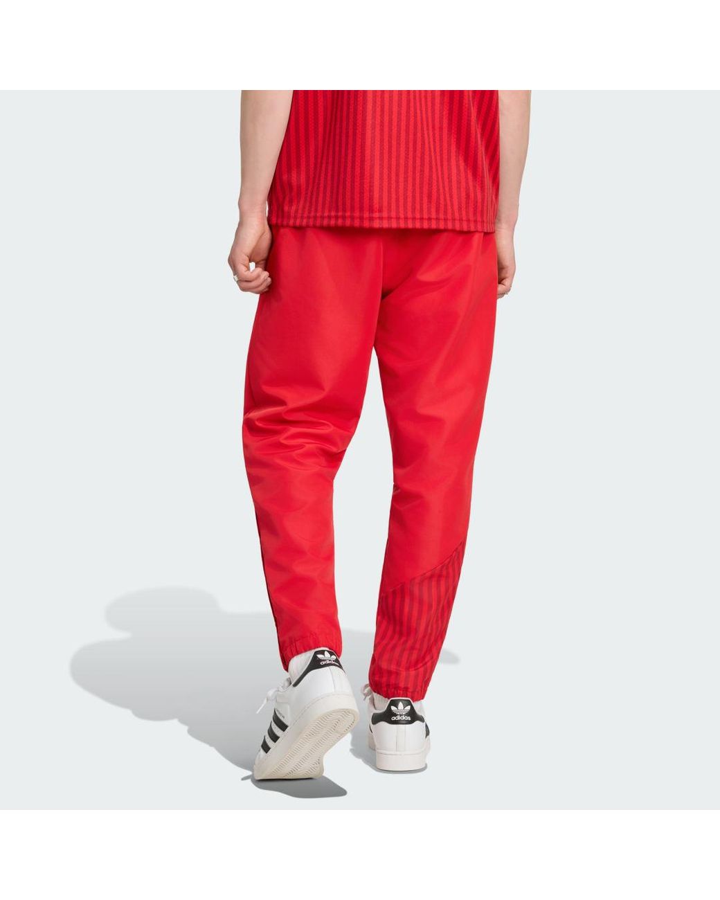 Adidas Red Fc Bayern Muenchen Stadium Track Pants for men